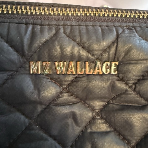 MZ WALLACE Pippa Black Quilted Zip Crossbody Bag Purse 3 Adjustable Straps - Picture 2 of 16